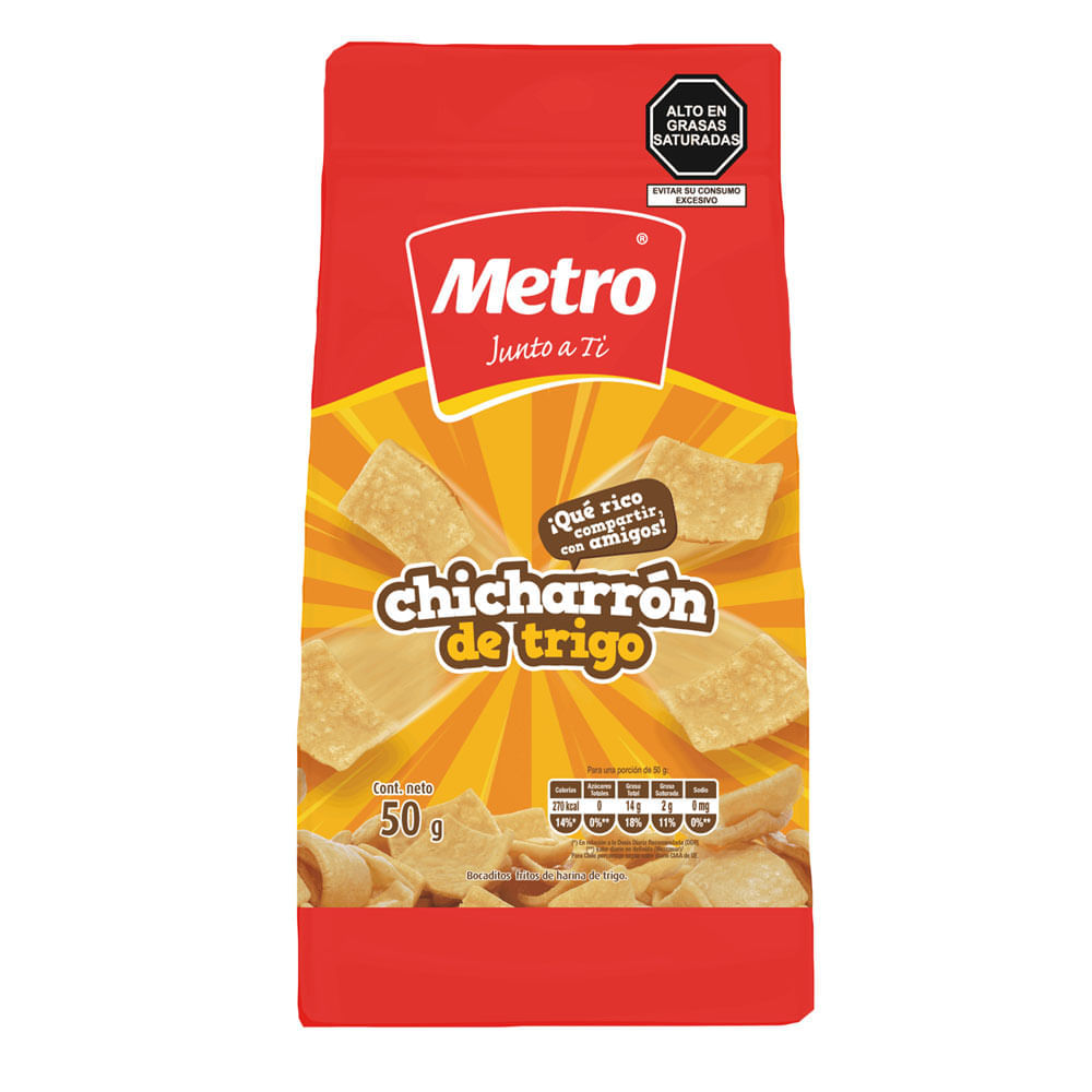 Chicharrón de Trigo Metro Doypack 50 g
