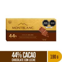 Chocolate con Leche 44% Cacao Montblanc 190g