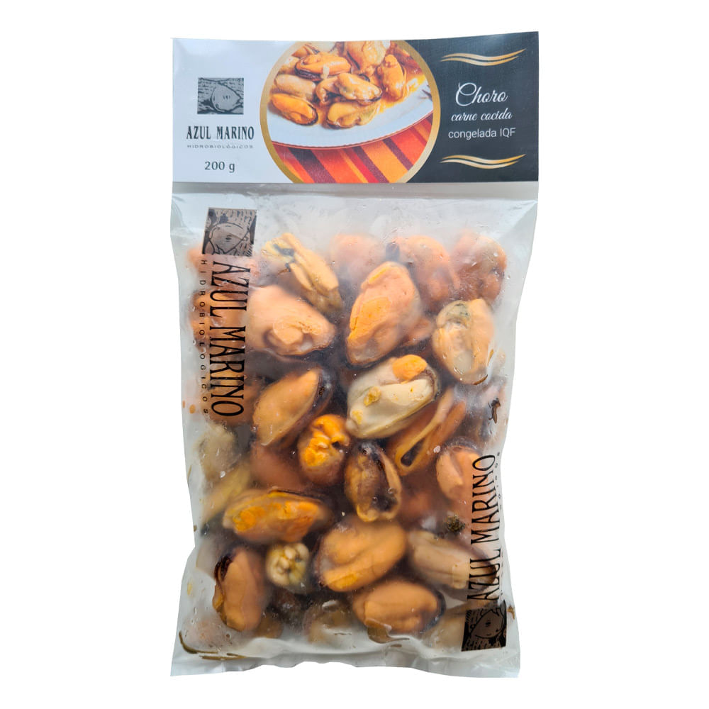 Choritos Cocidos Azul Marino Bolsa 200 g