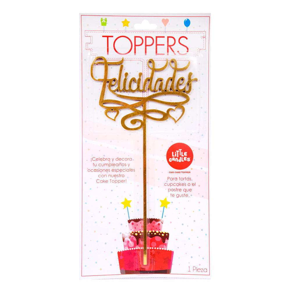 Cake Topper Felicidades