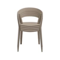 Ziyaz Silla Fija Alice 4 unid Gris Liso