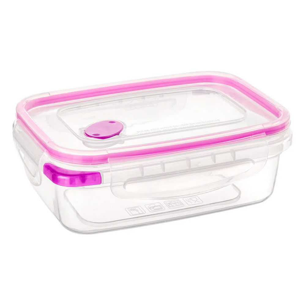 Hermetic Rectangular Reyplast con Valvula 0.7L