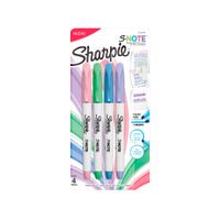Sharpie Resaltador S Note Colores Pastel Pack 4 unid