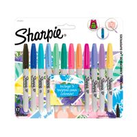 Sharpie Kit de Marcadores Permanentes + Tarjetas para Colorear 17 Piezas