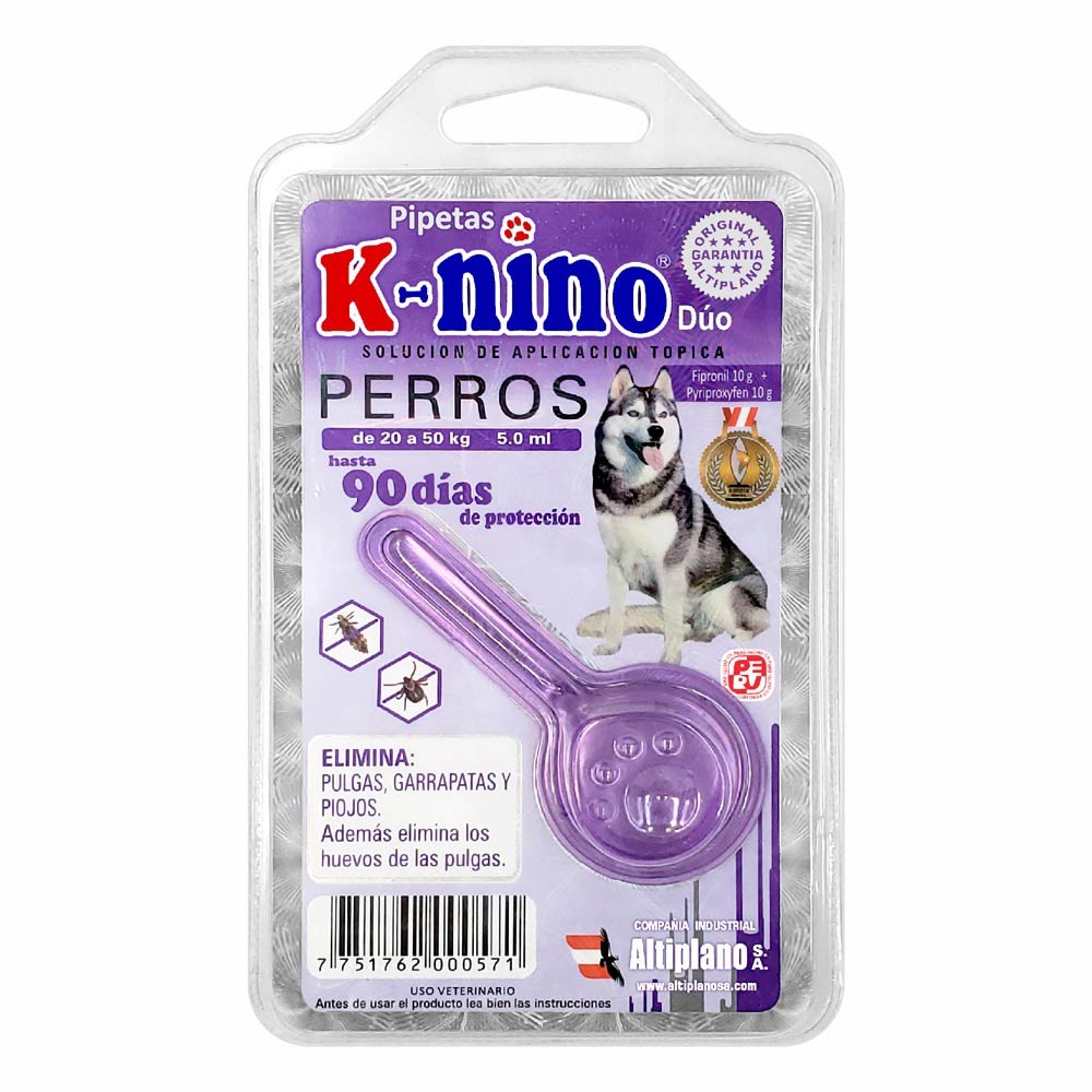 Pipeta Antipulgas para Perros de 20 hasta 50 kg K-nino