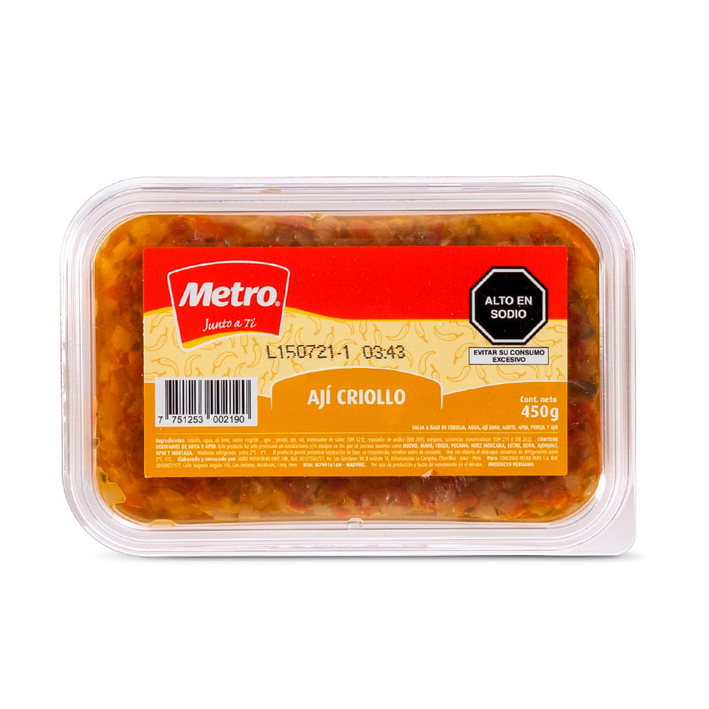 Ají Criollo Pote 450 g