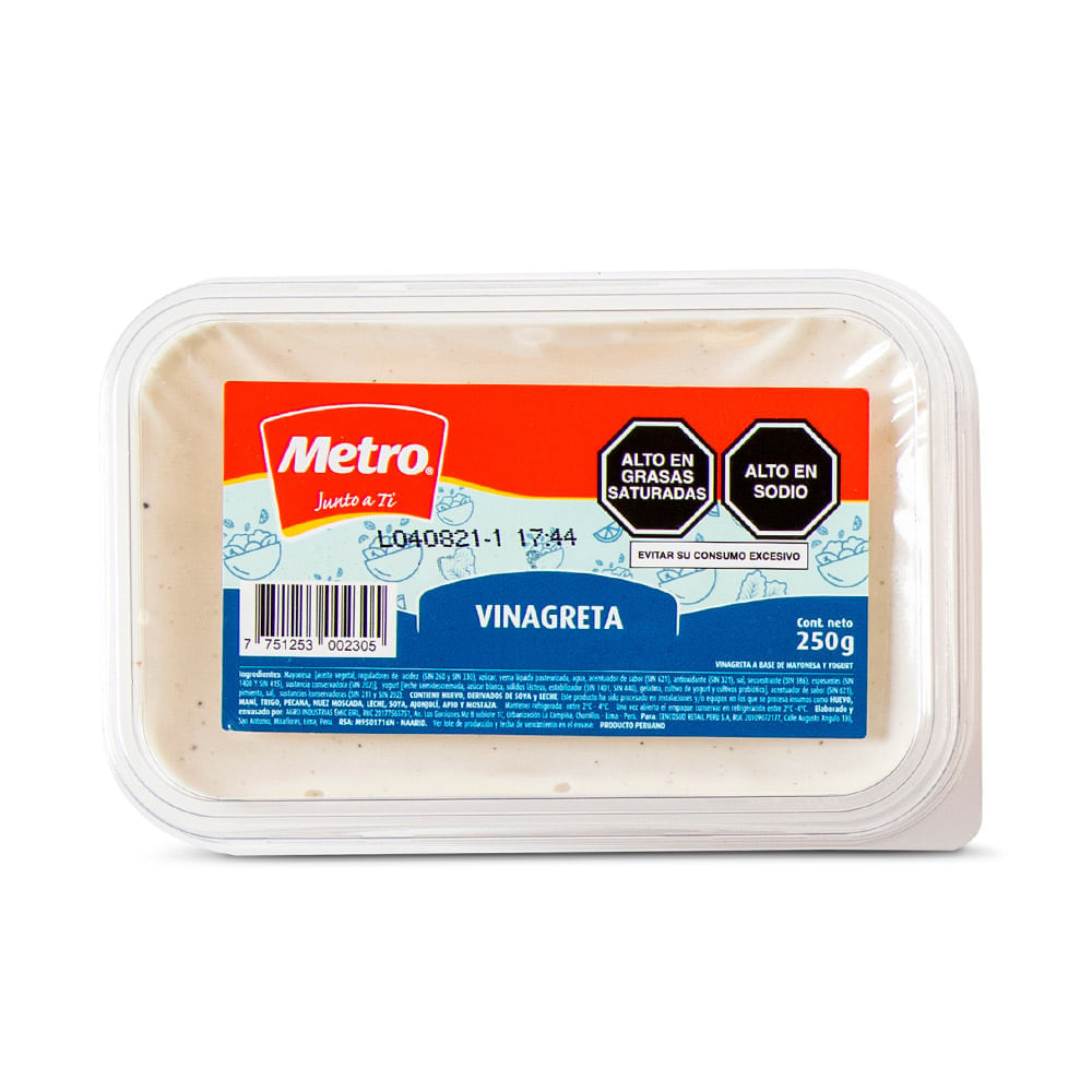 Vinagreta Clásica Pote 250 g