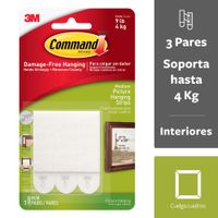 Tiras Medianas para Colgar Cuadros Pack 3 un