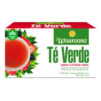 Té Verde Sabor a Frutos Rojos Wawasana 20un