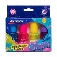 Resaltador Artesco Esmalte 4unid