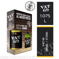 Whisky Vat 69 Botella 700ml + Botella 375ml