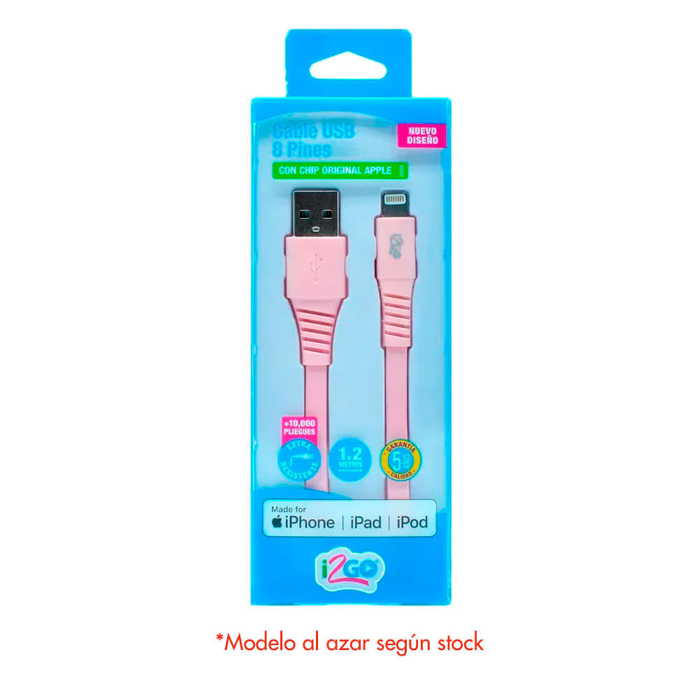 Cable Lightning 120 cm Surtido