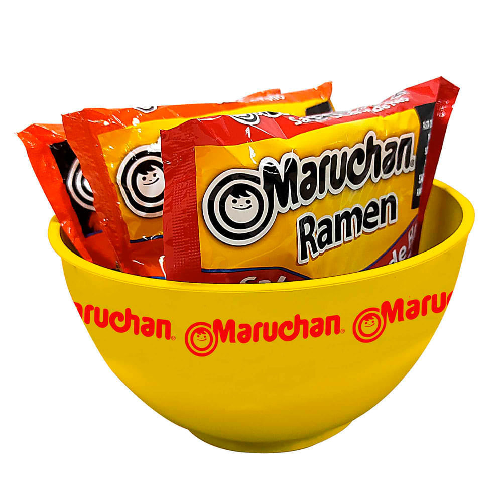 Pack Maruchan: Sopa Ramen Sabor Carne 85g + Bowl Surtido