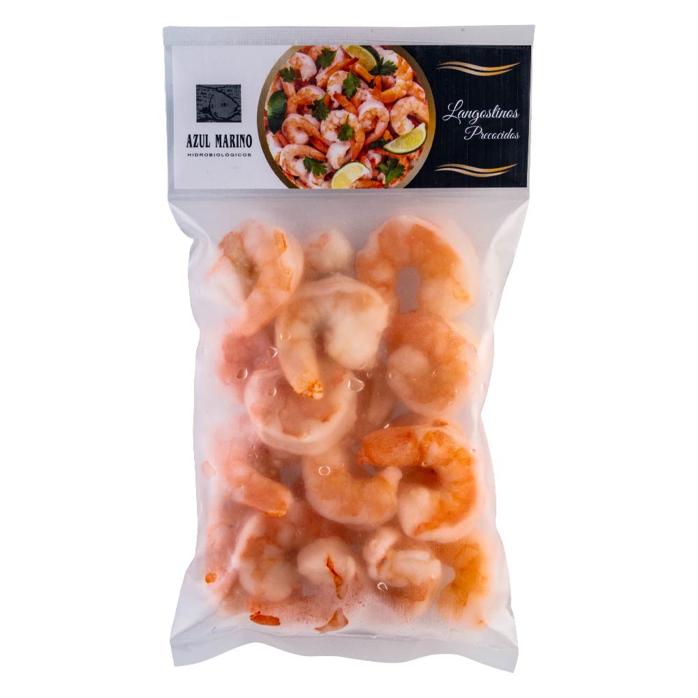 Langostinos Precocidos Congelados Azul Marino Bolsa 200 g