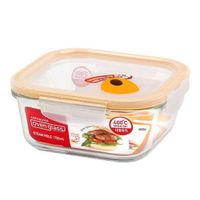 Refractorio Lock & Lock Ovenglass Euro Cuadrado 750ml