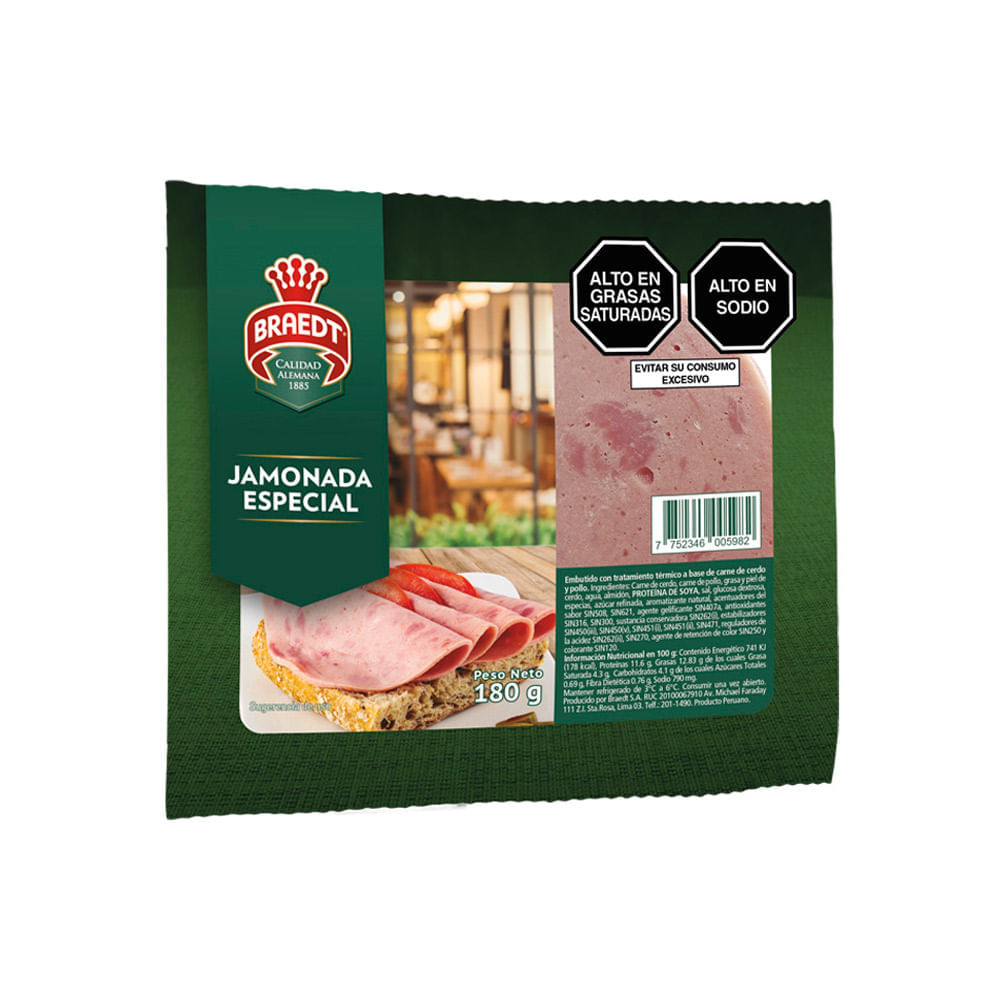 Jamonada Especial Braedt 180g