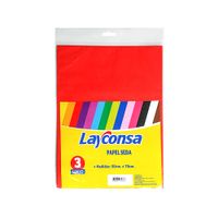 Layconsa Papel de Seda 50 x 70 cm Rojo Bolsa 3 unid