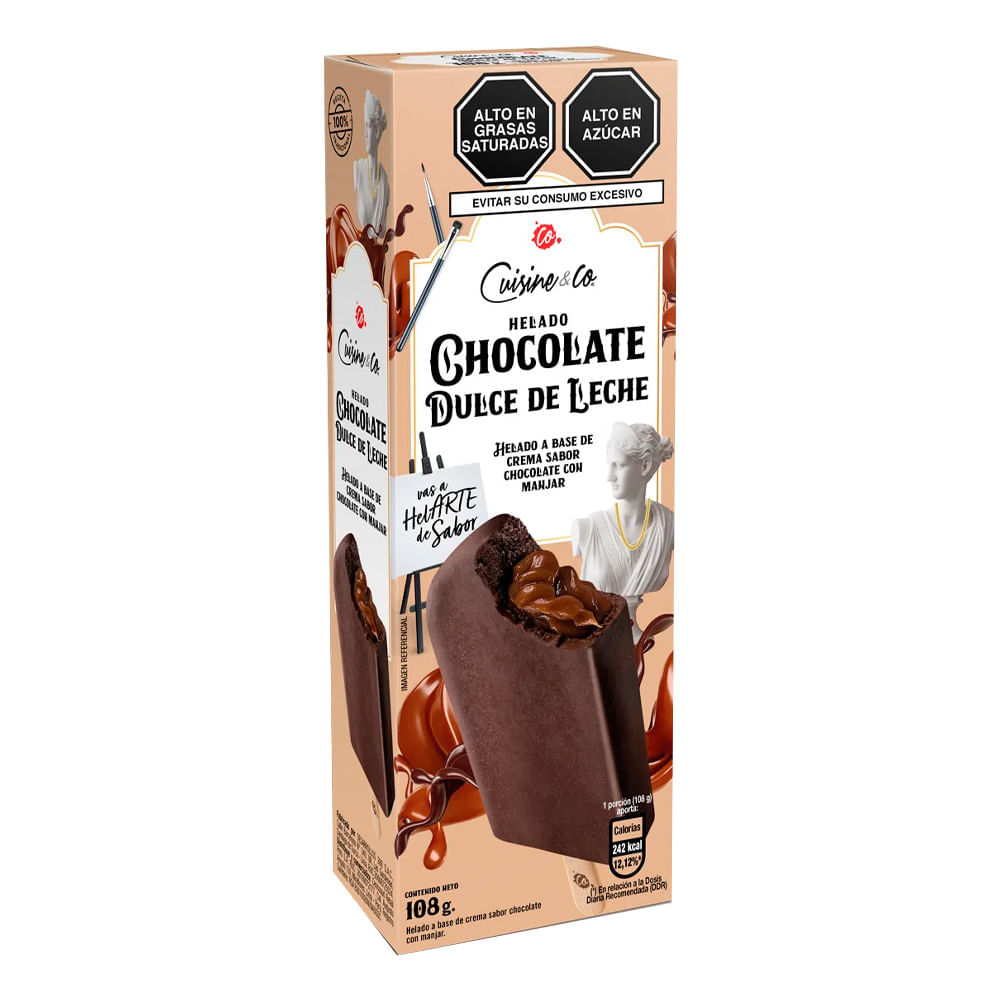 Paleta de Helado Cuisine & Co Choco Dulce Leche 108g