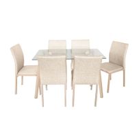 Comedor M+Design Romi Beige 2.0 6 Sillas