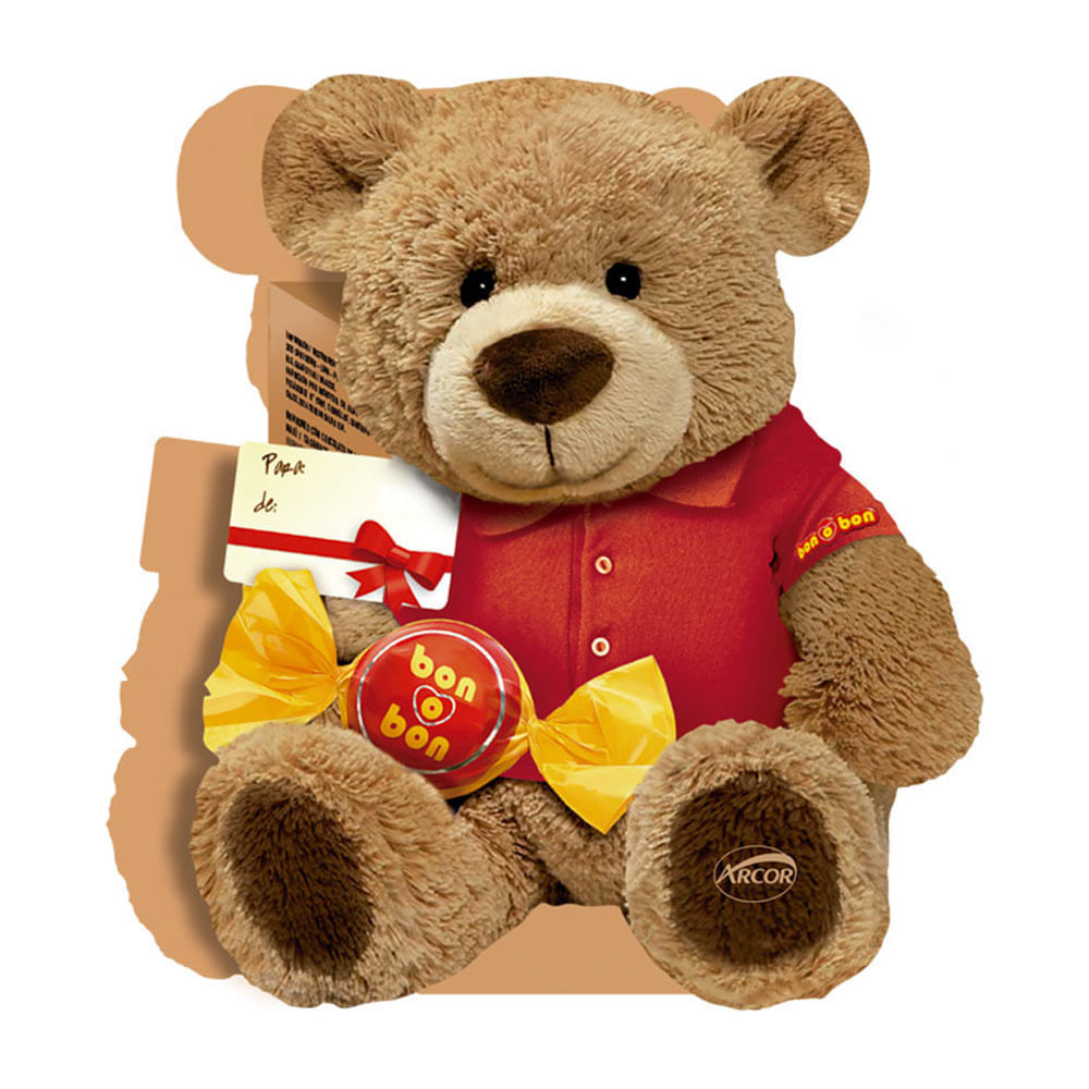 Bombones con Relleno de Crema de Maní Bon o Bon Osito 5un Surtido