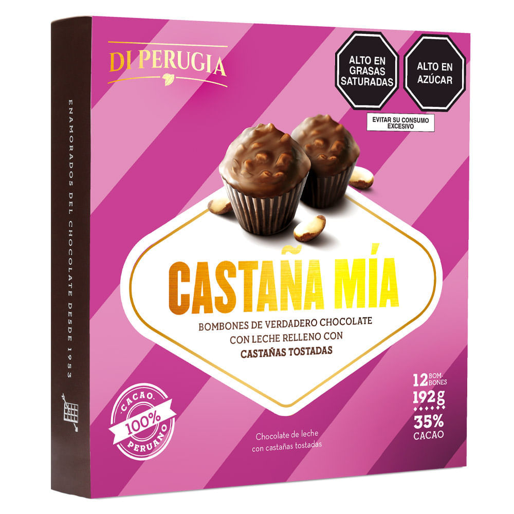 Bombones con Castañas Di Perugia Castaña Mía 192g