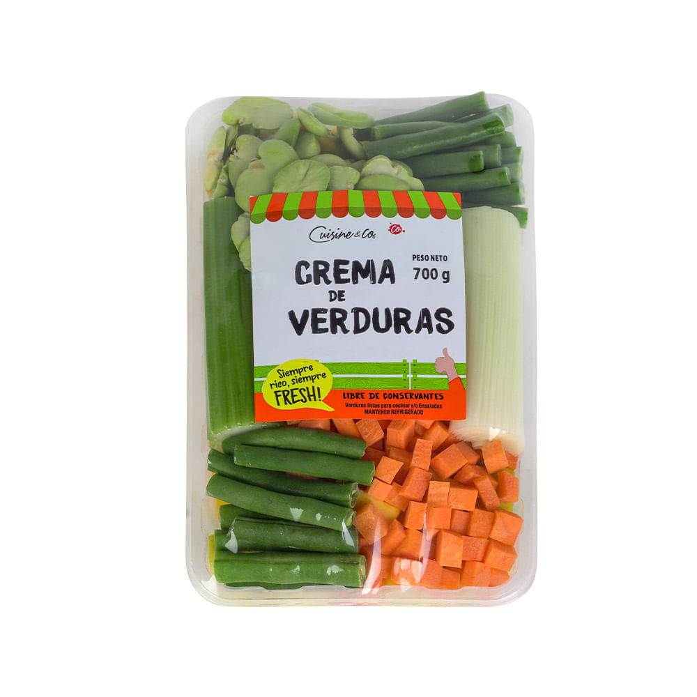 Verduras Picadas para Crema de Verduras Cuisine & Co 700g