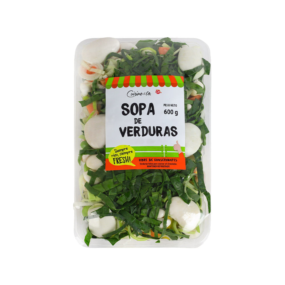 Verduras Picadas para Sopa de Verduras Cuisine & Co 600g