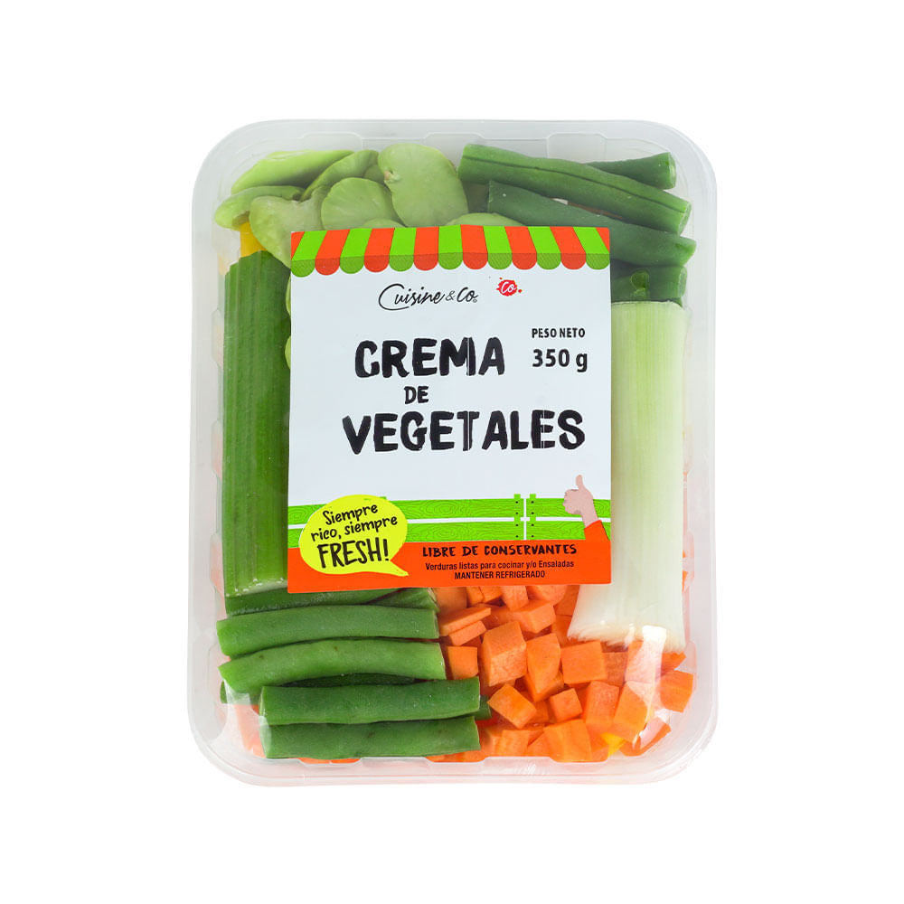 Verduras Picadas para Crema de Vegetales Cuisine & Co 350g