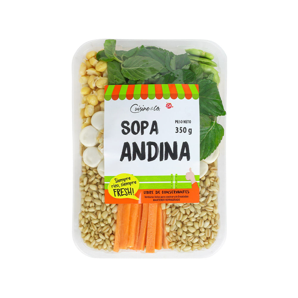 Verduras Picadas para Sopa Andina Cuisine & Co 350g