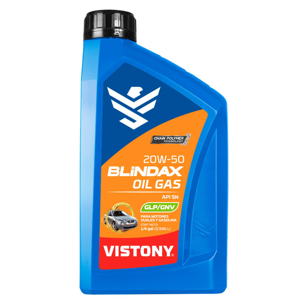 Aceite Vistony Blindax Oil Gas SAE 20W-50 950ml