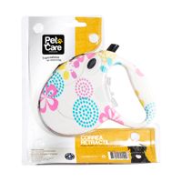 Correa Retráctil Pet Care Flores
