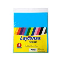 Layconsa Papel de Seda 50 x 70 cm Celeste Bebé Bolsa 3 unid