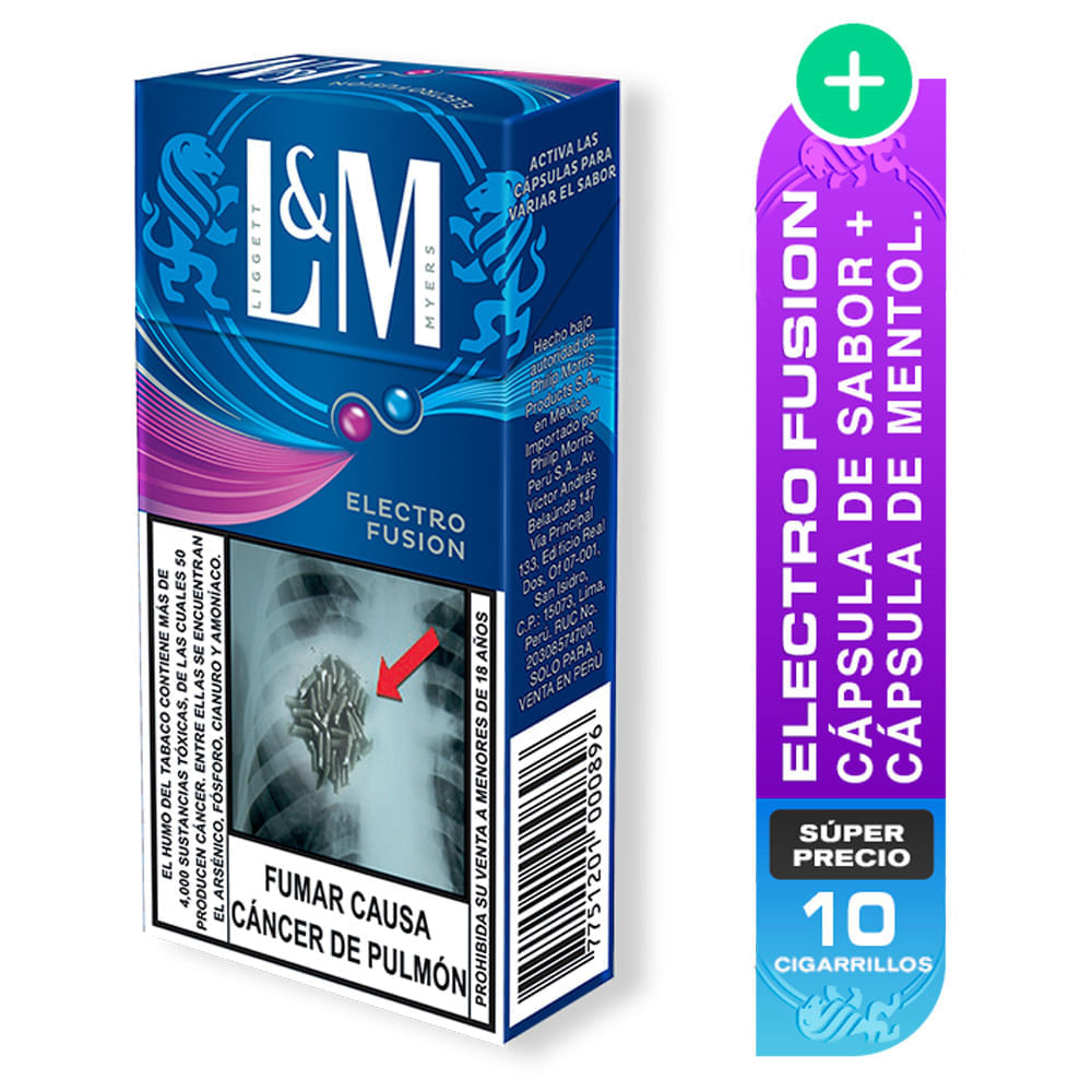 Cigarrillos L&M Electro Fusión 10 un.