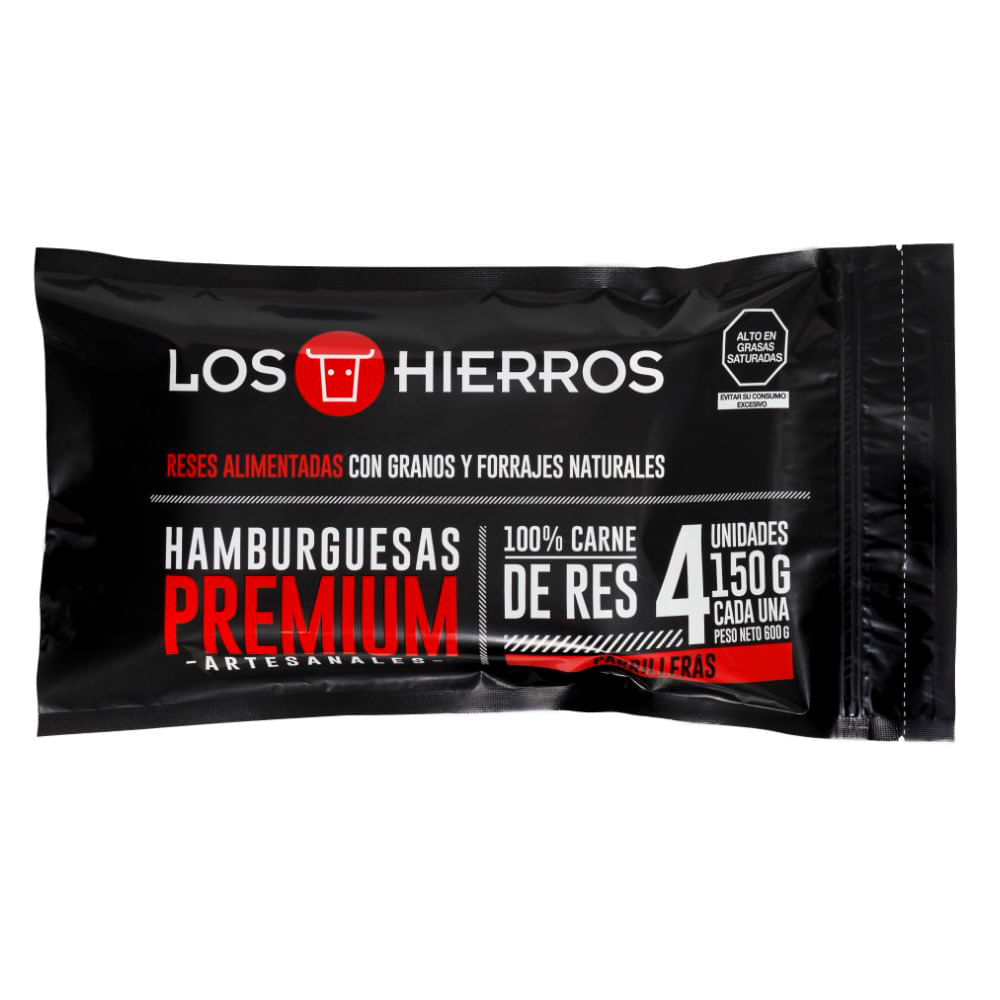 Hamburguesa de Carne Artesanales Los Hierros 4un