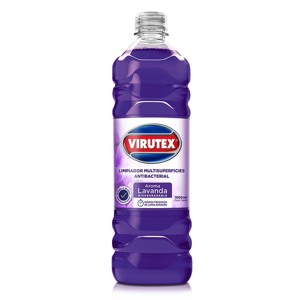 Limpiador Multisuperficies Antibacterial Virutex Lavanda 1.8L