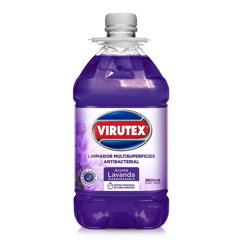 Limpiador Multisuperficies Antibacterial Virutex Lavanda 3.8L