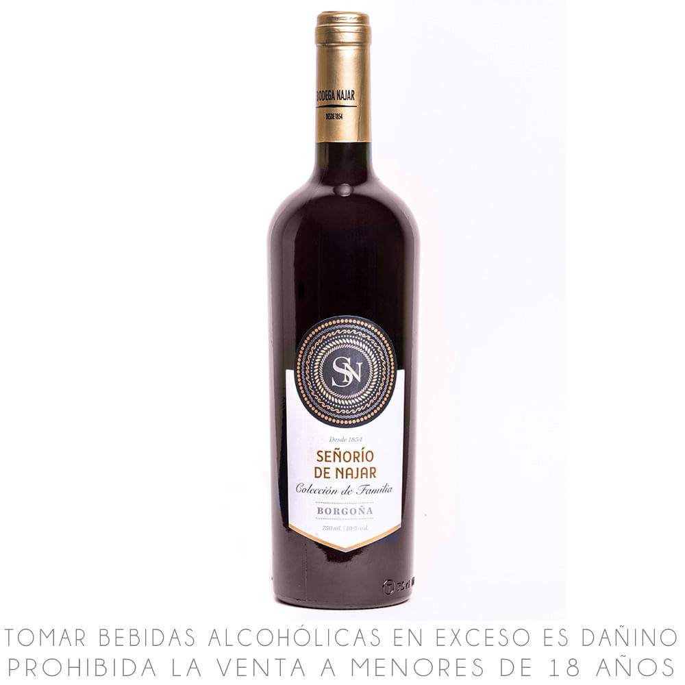 Vino Tinto Borgoña Señorio de Najar Colección de Familia Botella 750ml