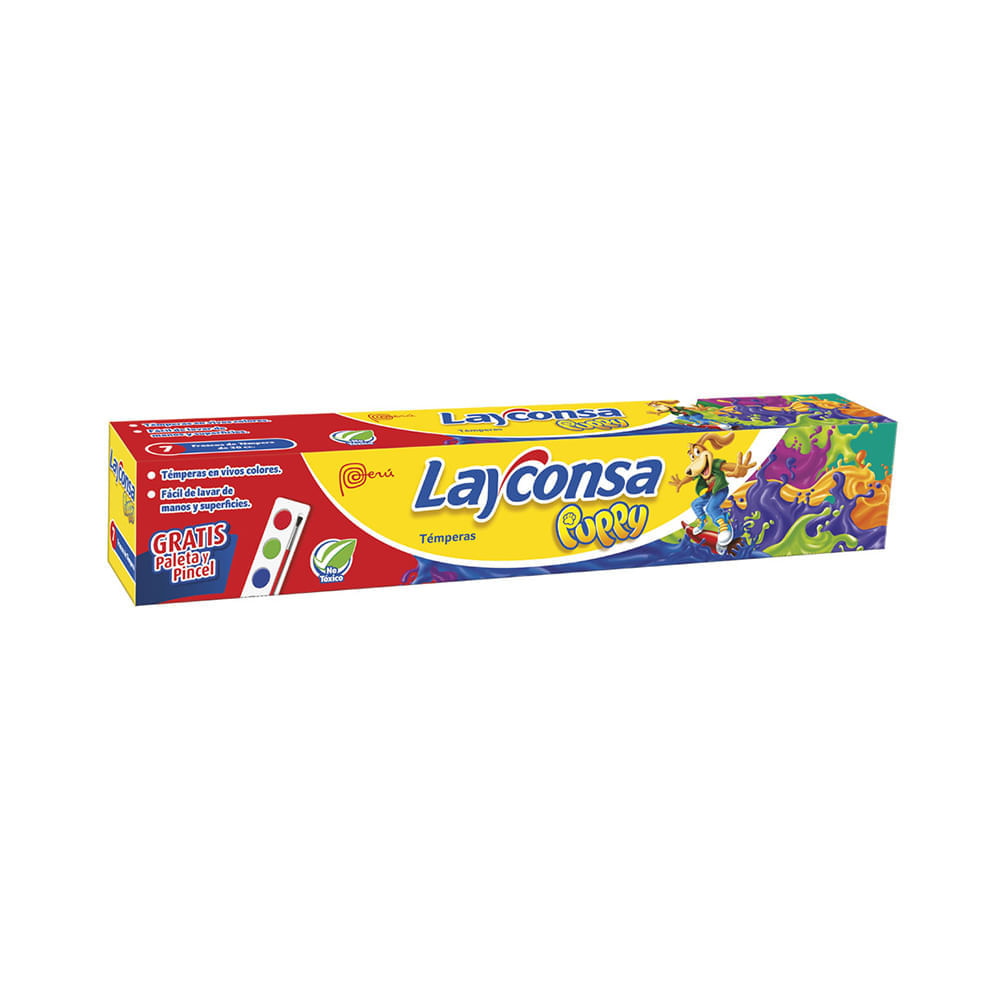 Layconsa Témperas Puppy Caja 7 unid