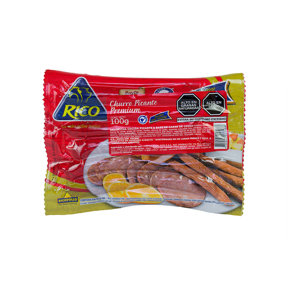 Cabanossi Picante Premium Rico 100g