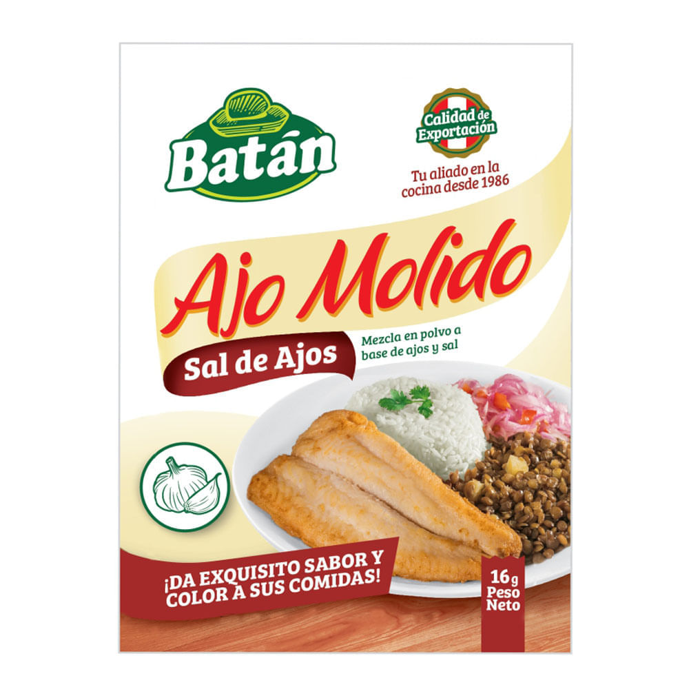 Sal de Ajos Molido Sobre 16 g