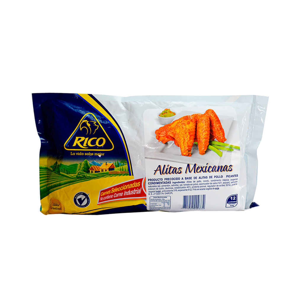 Alitas Mexicanas Rico 12un.