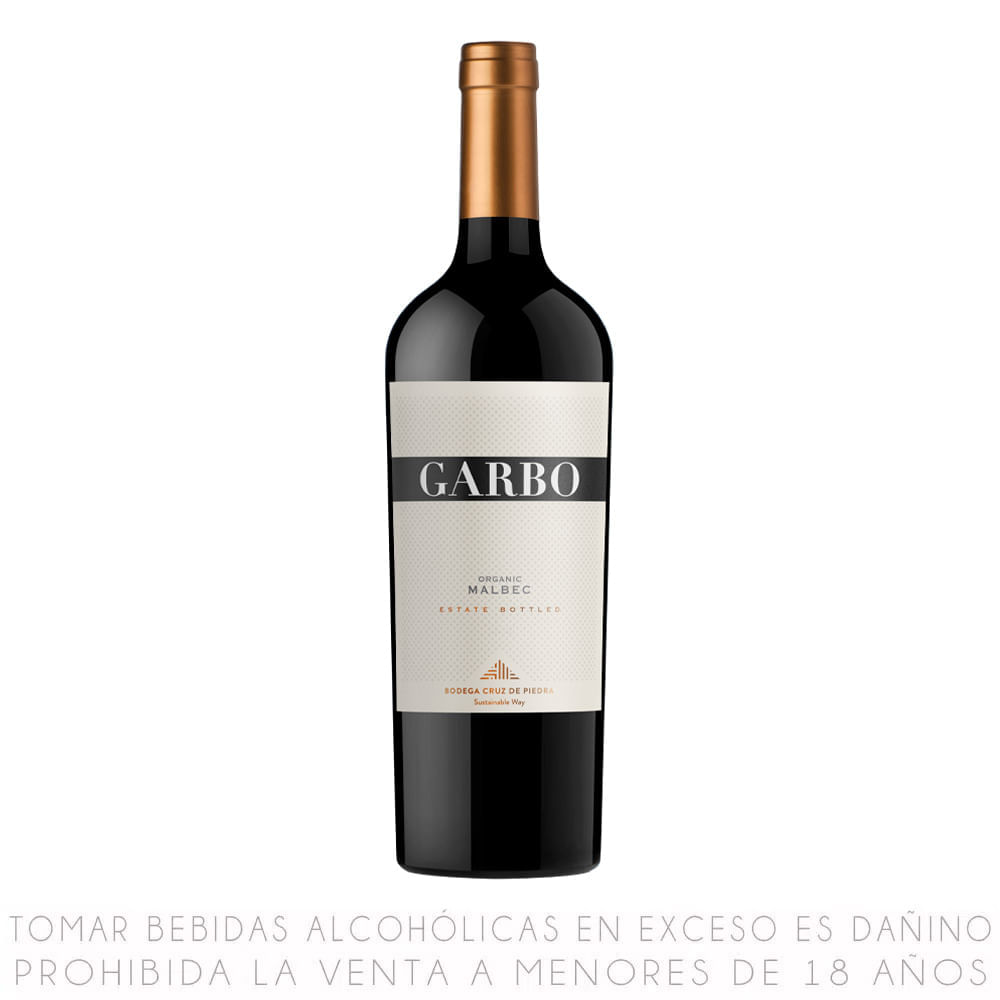 Vino Tinto Malbec Garbo Botella 750ml