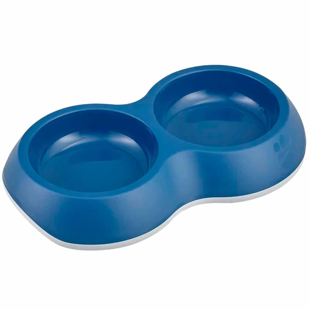 Plato para Mascota Basa Delice Double Azul