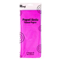 Papel de Seda 50 x 70cm Benji 5un. Fucsia