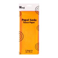 Papel de Seda 50 x 70cm Benji 5un. Naranja