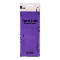 Papel de Seda 50 x 70cm Benji 5un. Morado