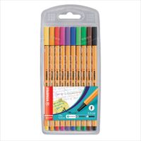 Fine Pen Point Stabilo Estuche 10 un.