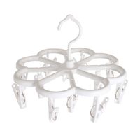 Colgador Lavandería con 12 Clips Blanco