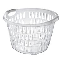 Cesto Lavandería Redondo Transparente 30 Lt