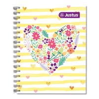 Cuaderno Anillado Cuadriculado A4 Justus 160 Hojas Diseño Surtido